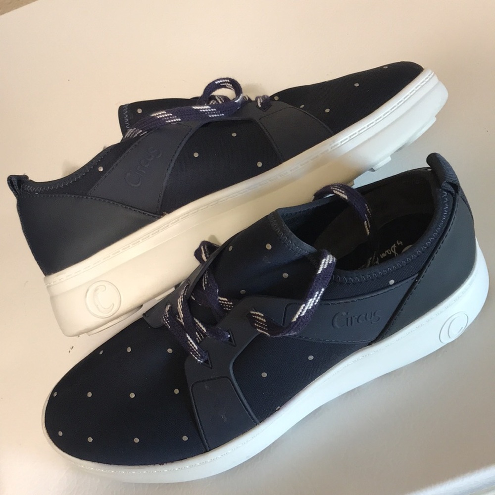 Sam Edelman Circus Women's Blue With Gold Dots Sneakers. Excellent Condition. - Picture 3 of 9